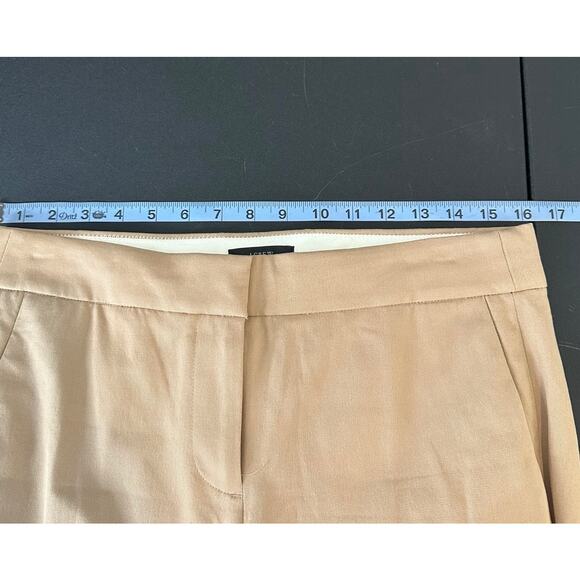 J.Crew Tan Business Office Career Cotton Blend Straight Leg Dress Pants Size 6 - Picture 7 of 10